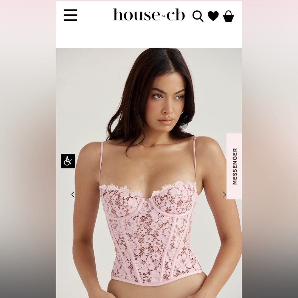 House of CB Mila Rose Lace Underwire Corset